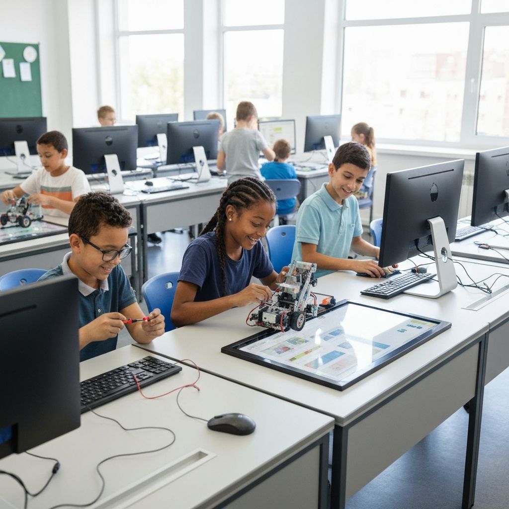 Children in STEM program